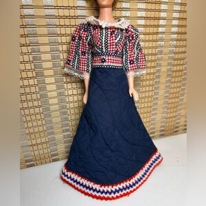 Dress for Fashion Doll Appears to be Vintage Handmade